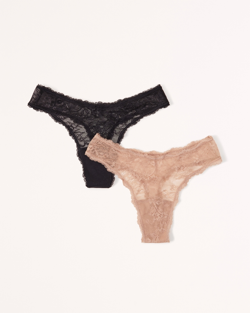 Victoria's Secret Cotton Thong Panty Pack, Smooth Fabric, - Import It