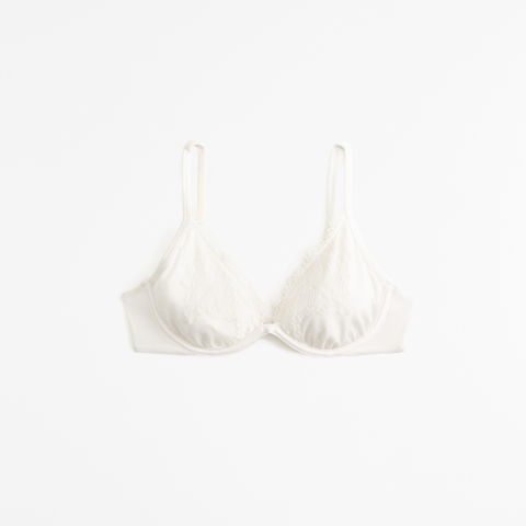 Бралетт, на косточках, кружево, атлас — Abercrombie & Fitch