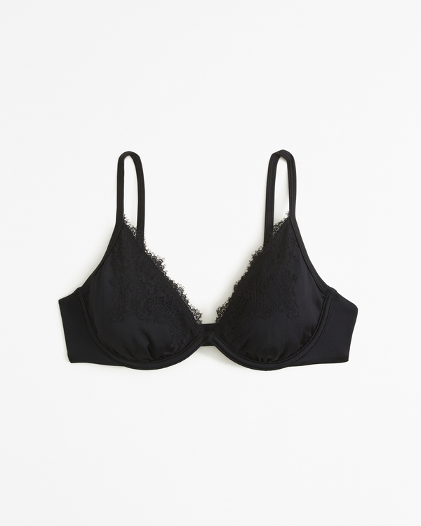 Lace and Satin Underwire Bralette