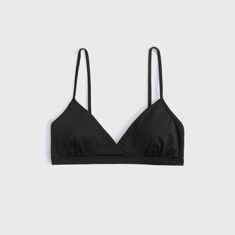 Бралетт, V-образный вырез, атлас — Abercrombie & Fitch