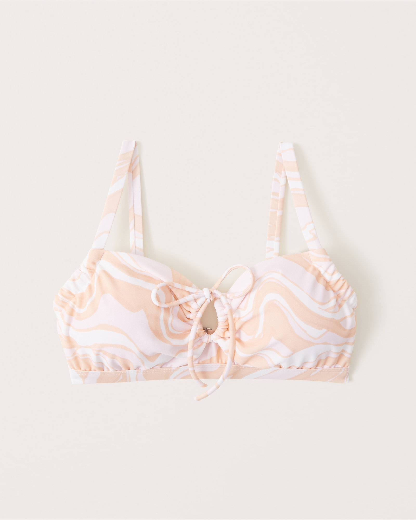 Curve Love Cinched Bralette Swim Top
