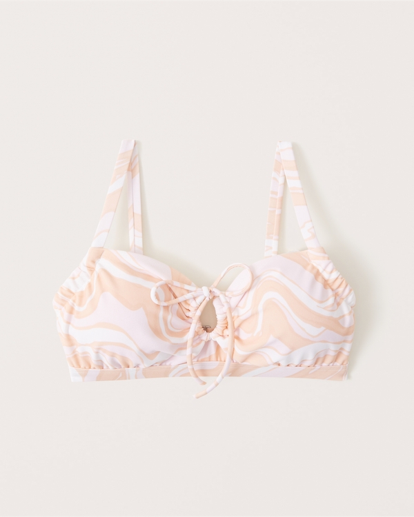 Women's Curve Love Cinched Bralette Swim Top | Women's Clearance | Abercrombie.com