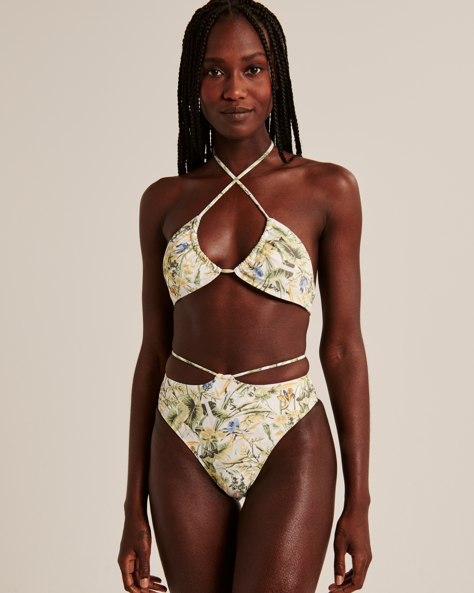 Tie-Back High-Waist Cheeky Bottoms