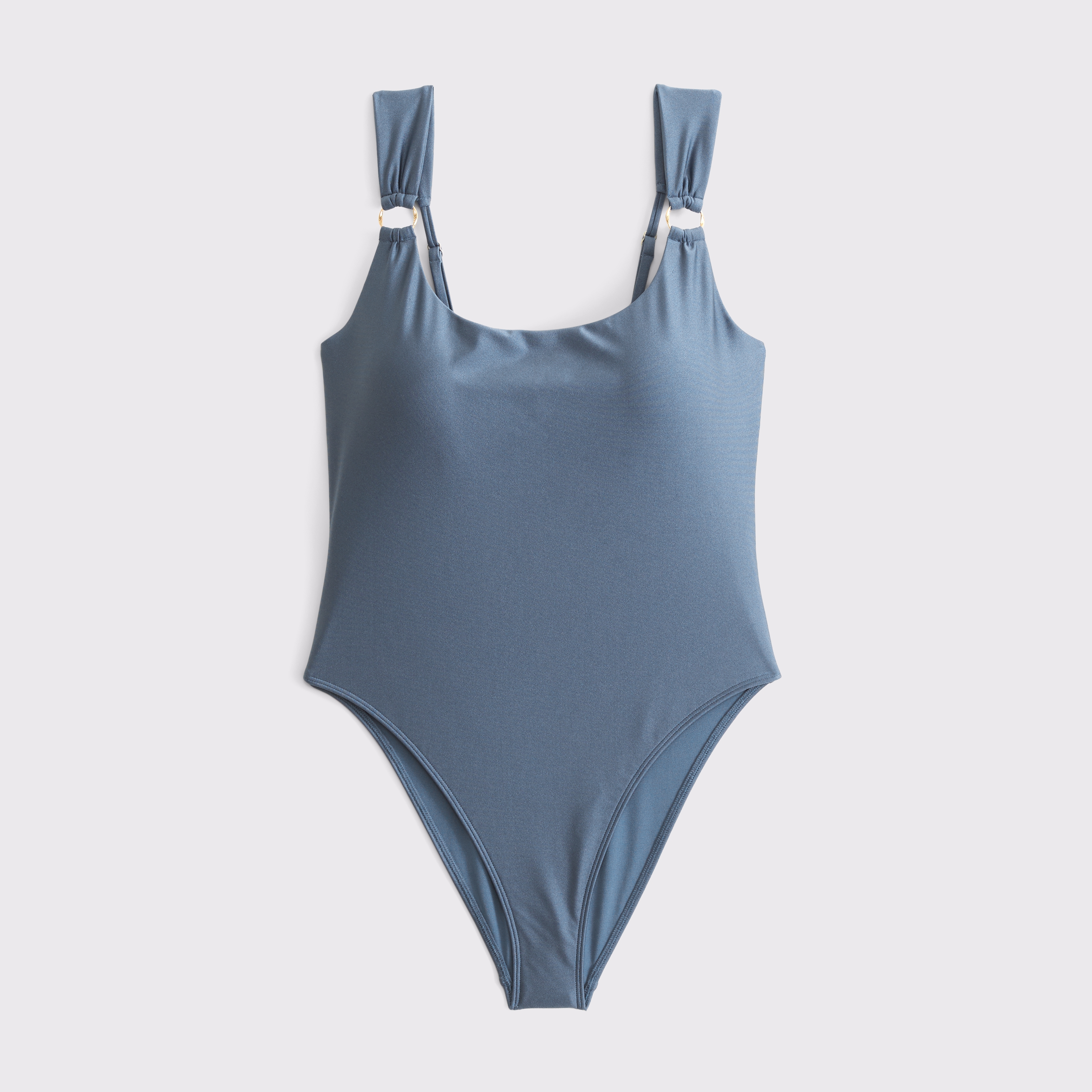 Купальник O-Ring Moderate — Abercrombie & Fitch, цвет: Синий