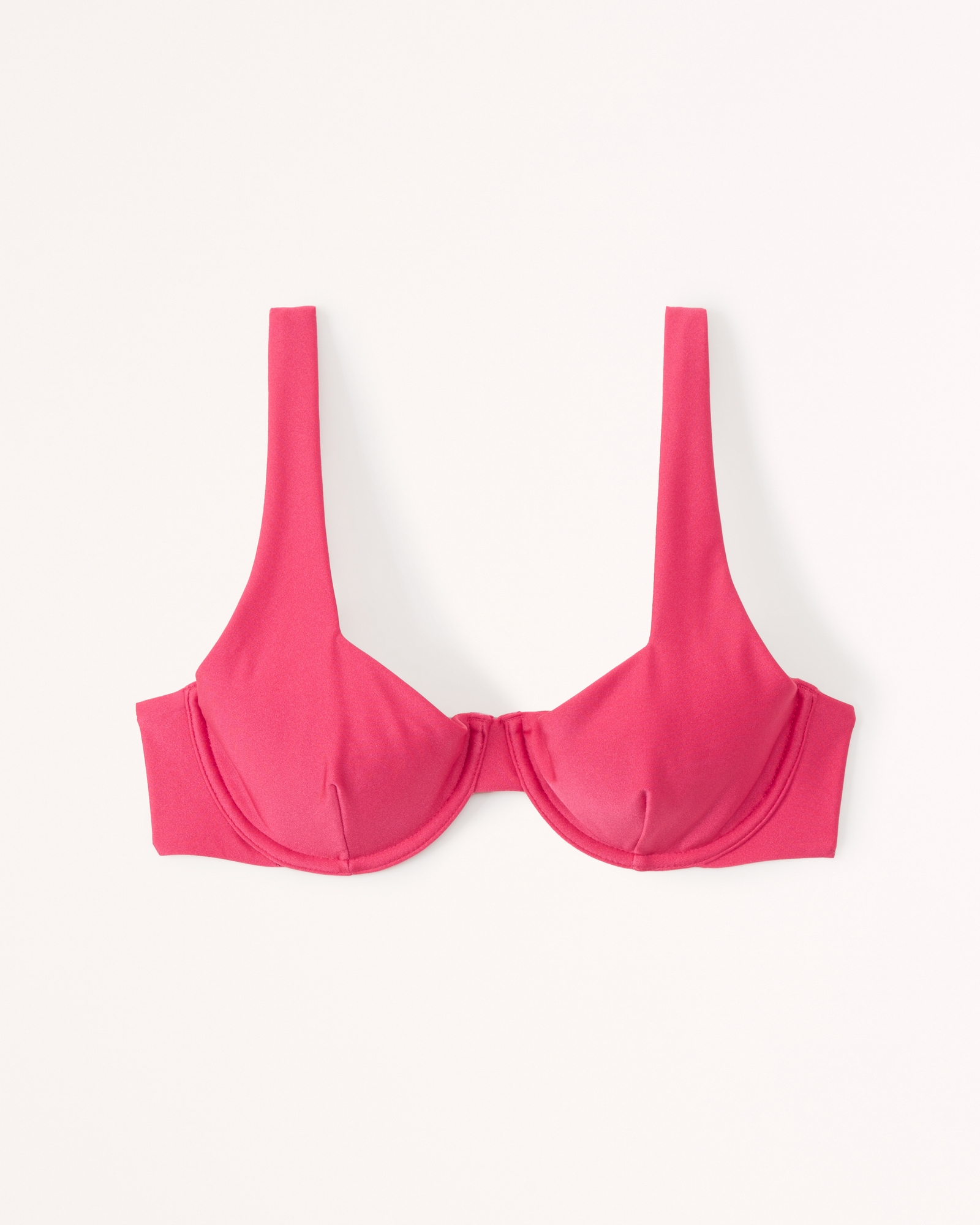 Satin Wide Strap Underwire Bikini Top
