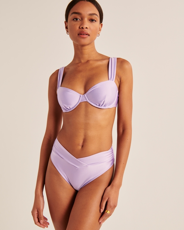 Mid-Rise V-Front Cheeky Bottom, Purple