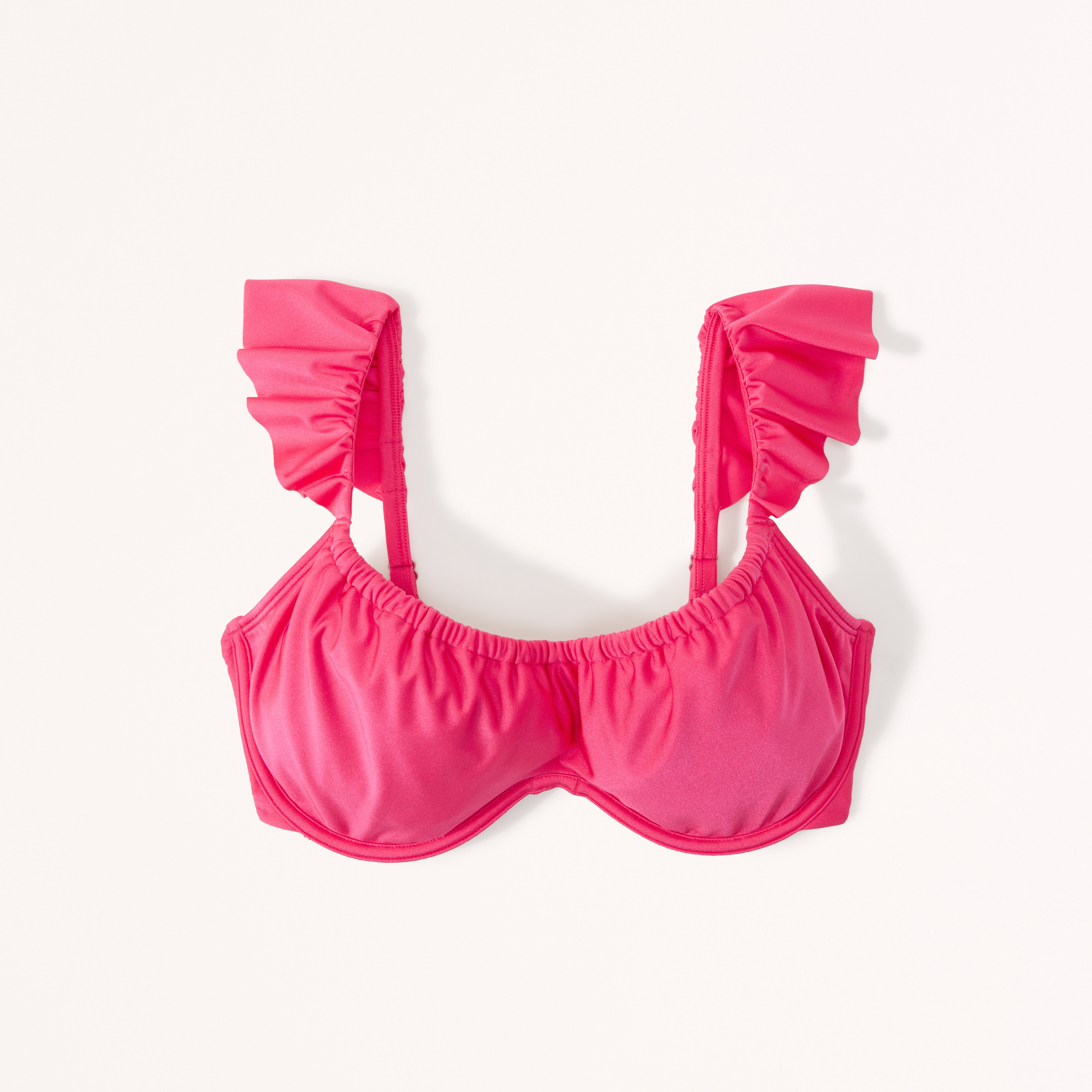 Bikini top with ruffle hot sale straps