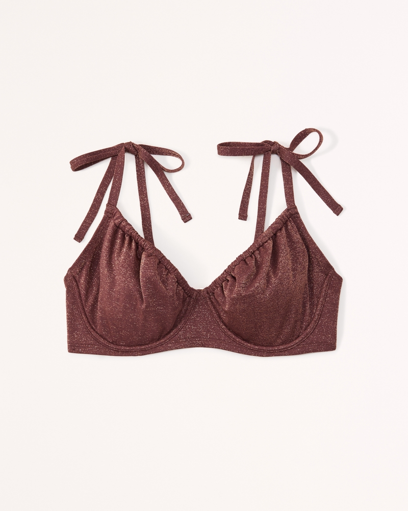 Women's Curve Love TieStrap Underwire Bikini Top Women's Swimwear