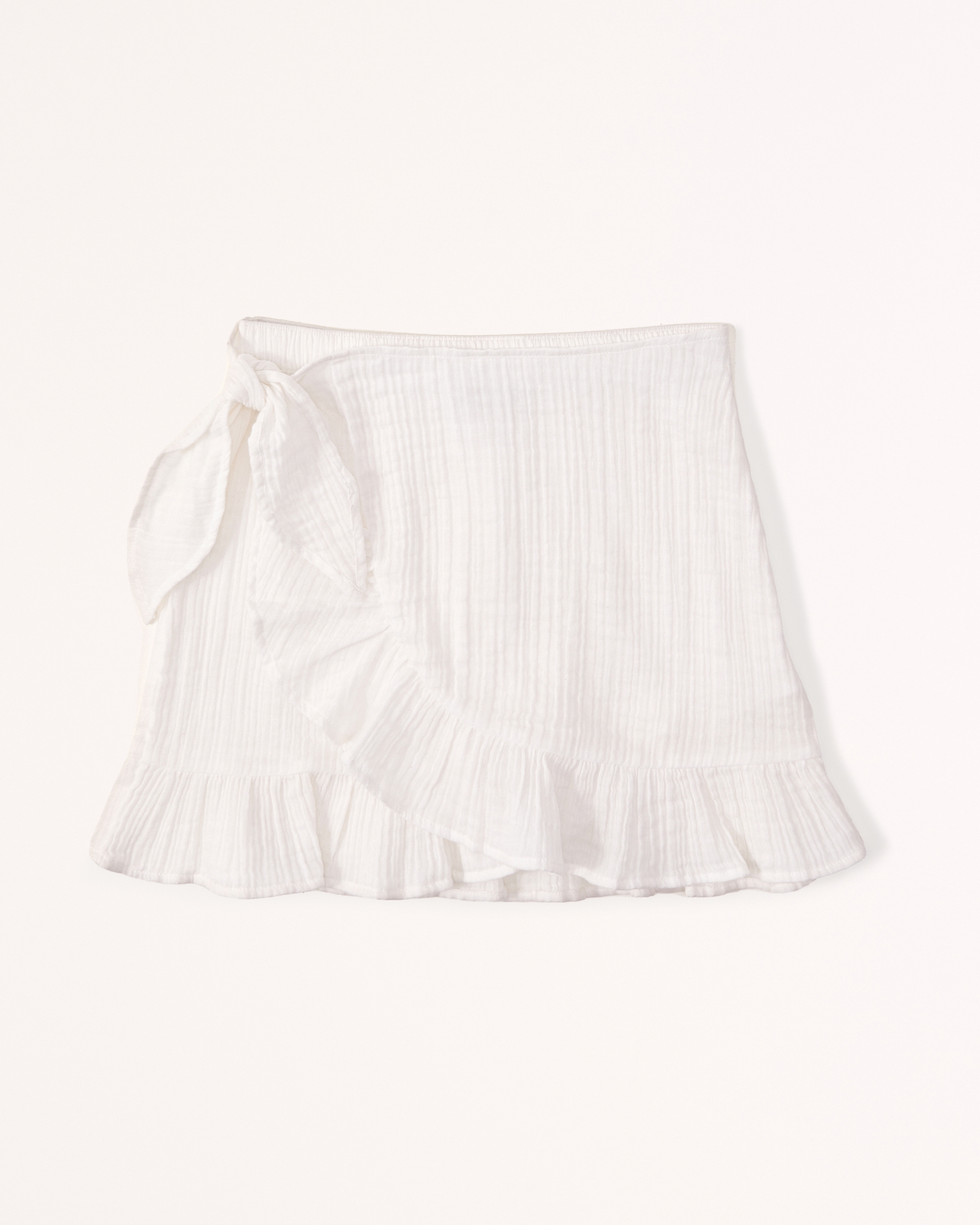 Gauzy Beach Ruffle Skirt Coverup