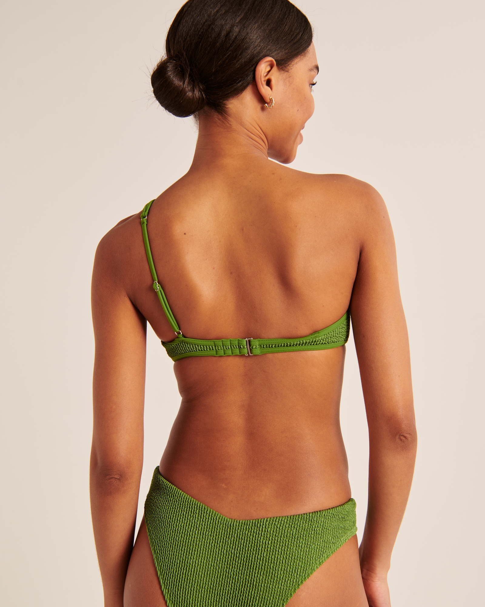 90s One-Shoulder Bralette Swim Top