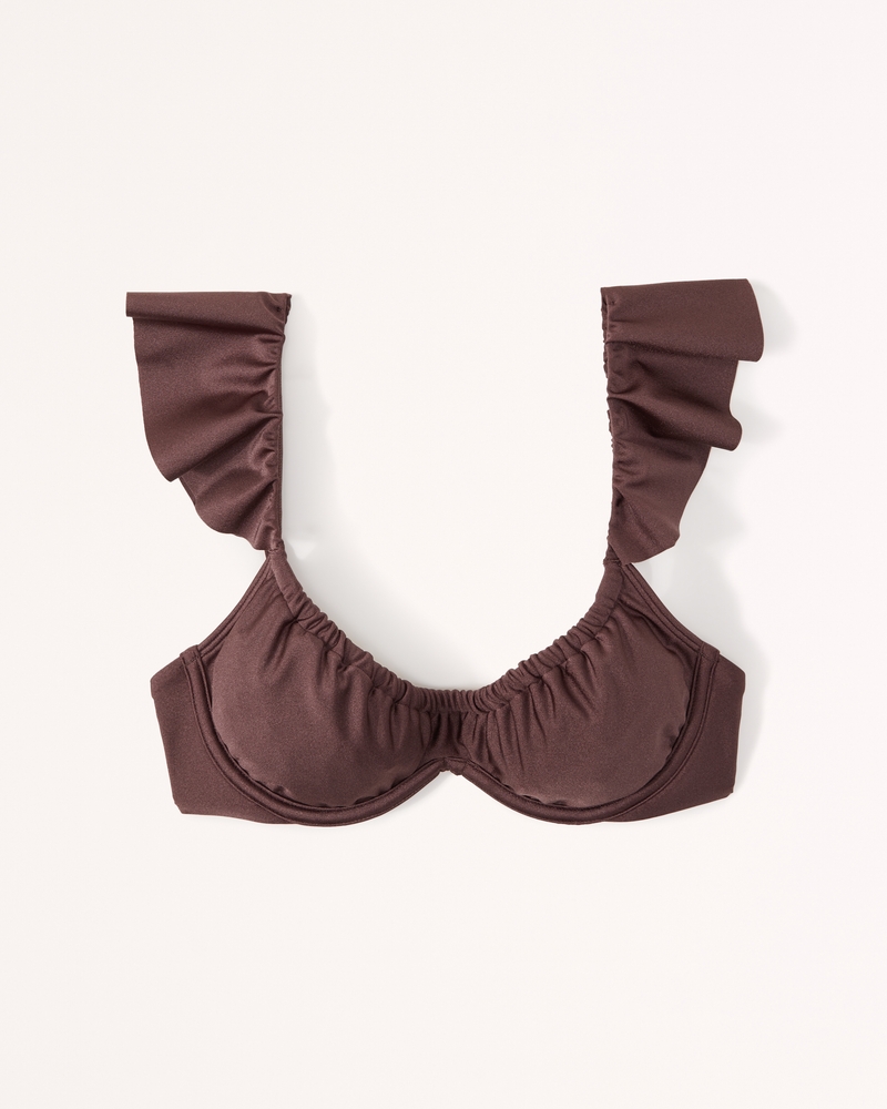 Women's Ruffle Strap Underwire Bikini Top | Women's Clearance |  Abercrombie.com