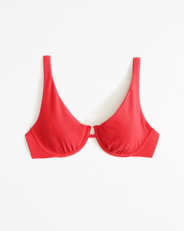High Apex Underwire Bikini Top, Red