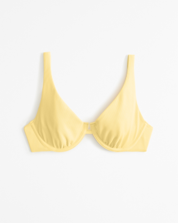 High Apex Underwire Bikini Top, Yellow