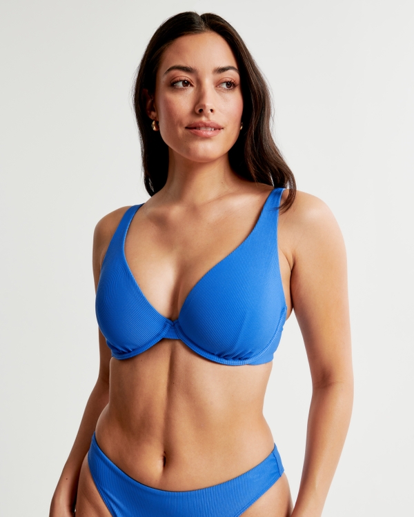 Women for Bikini Suit - Rib Halter Micro Triangle Bikini Swimsuit (Color :  Baby Blue, Size : Large) : : Clothing, Shoes & Accessories
