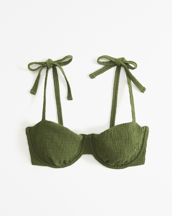 Women's Curve Love Tie-Strap Underwire Bikini Top | Women's Swimwear | Abercrombie.com