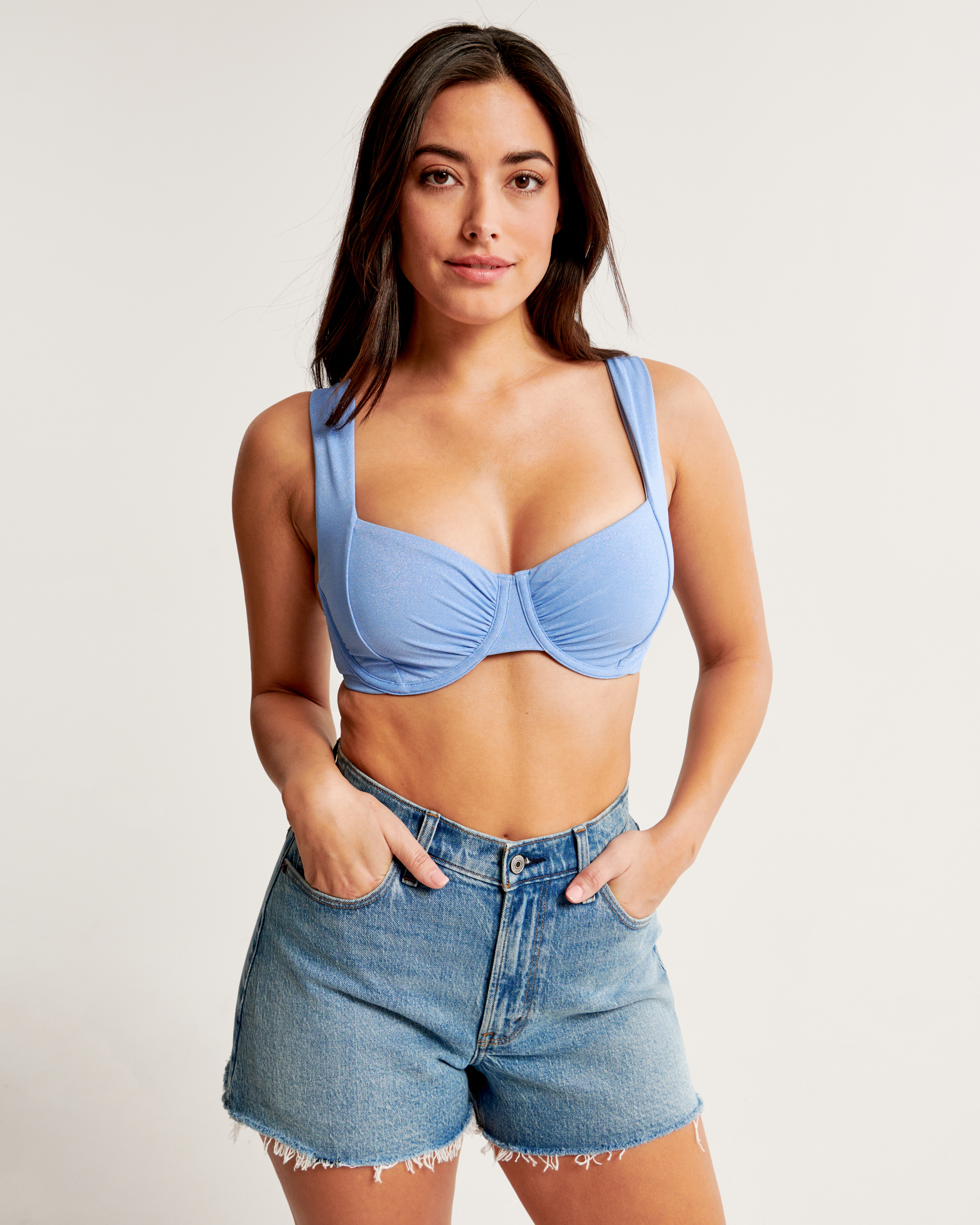 【LUV IS TRUE】CURVED L WRAP BIKINI SET_SKIRT Women's Curve Love Wide Strap Underwire Bikini Top | Women's