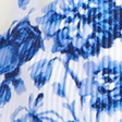 blue and white floral