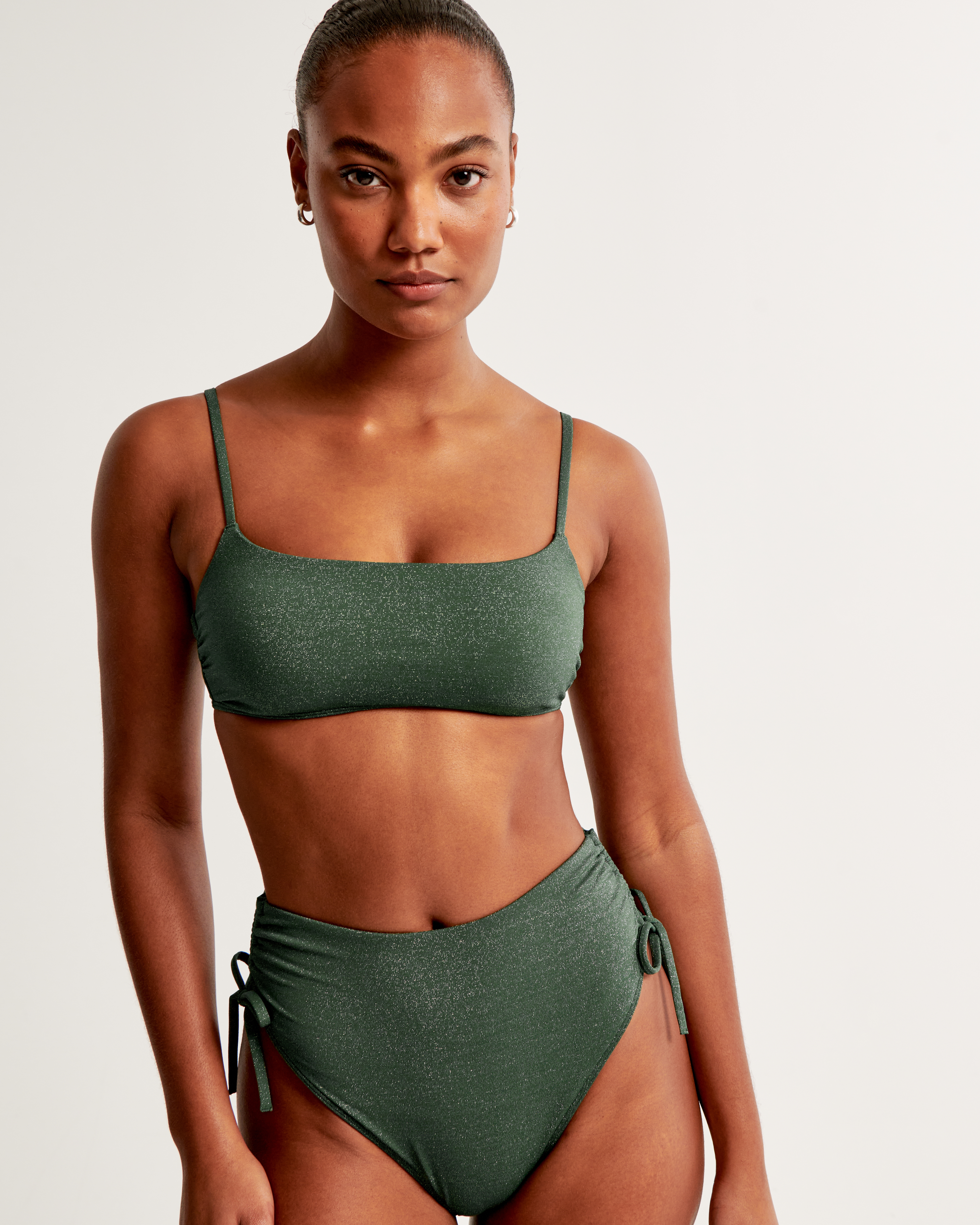 Women s 90s Scoopneck Bralette Swim Top Women s Clearance Abercrombie