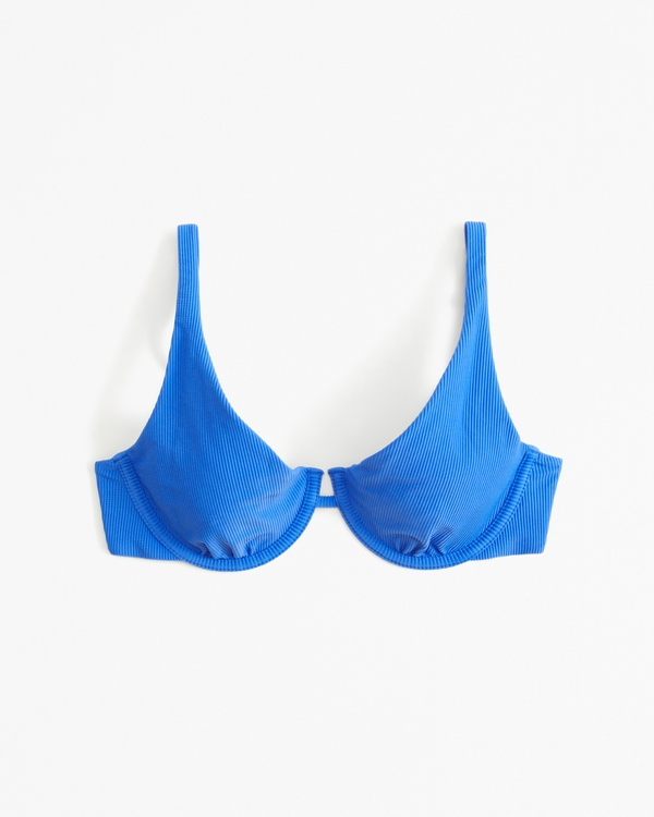 High Apex Underwire Bikini Top, Blue
