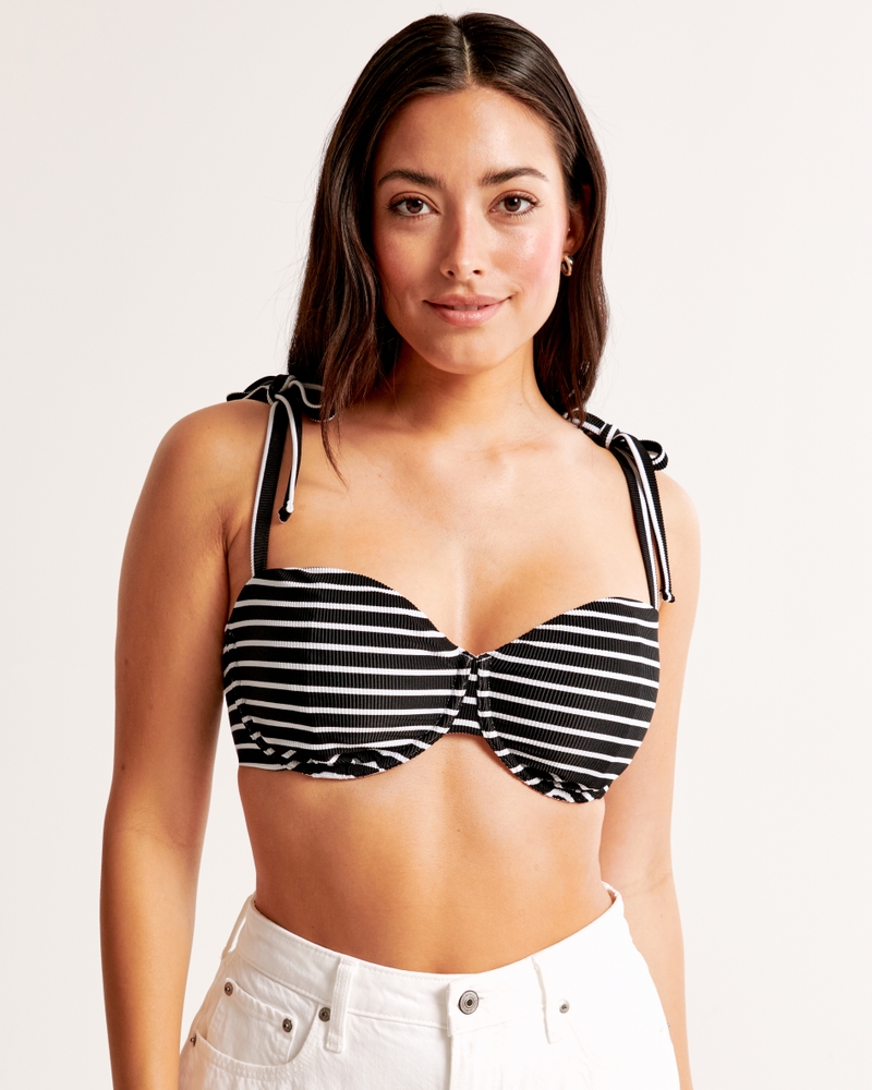 Curve Love Tie-Strap Underwire Bikini Top