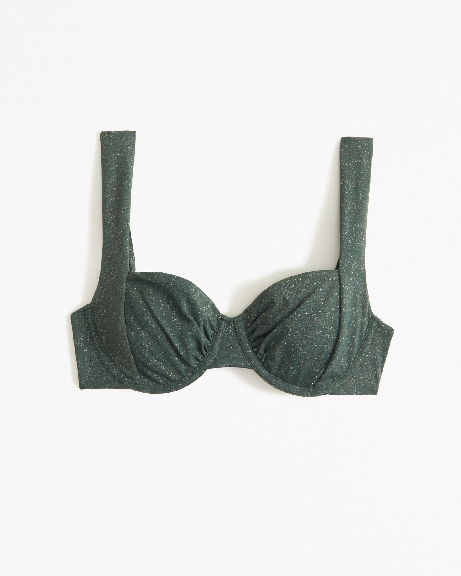 Women's Ribbed Underwire Bikini Top - Shade & Shore™ Green 38DD