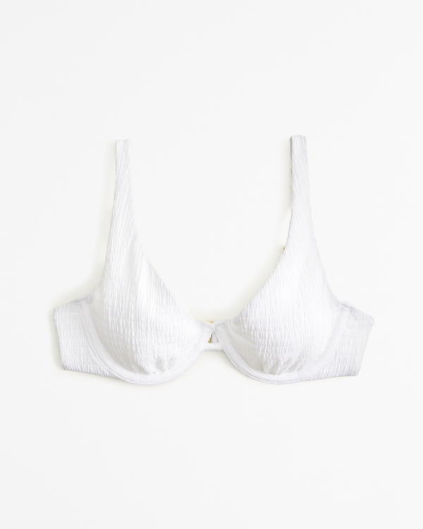 High Apex Underwire Bikini Top, White