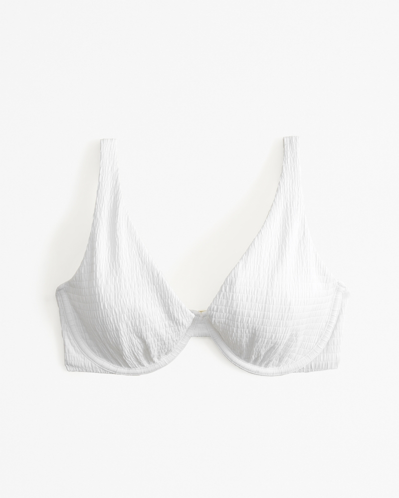 Mujer Top de bikini con aro interno y vértice alto Curve Love | Mujer  Recién llegados | Abercrombie.com