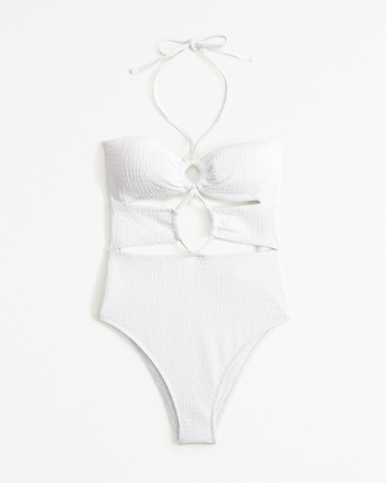 Women s Halter O Ring One Piece Swimsuit Women s New Arrivals
