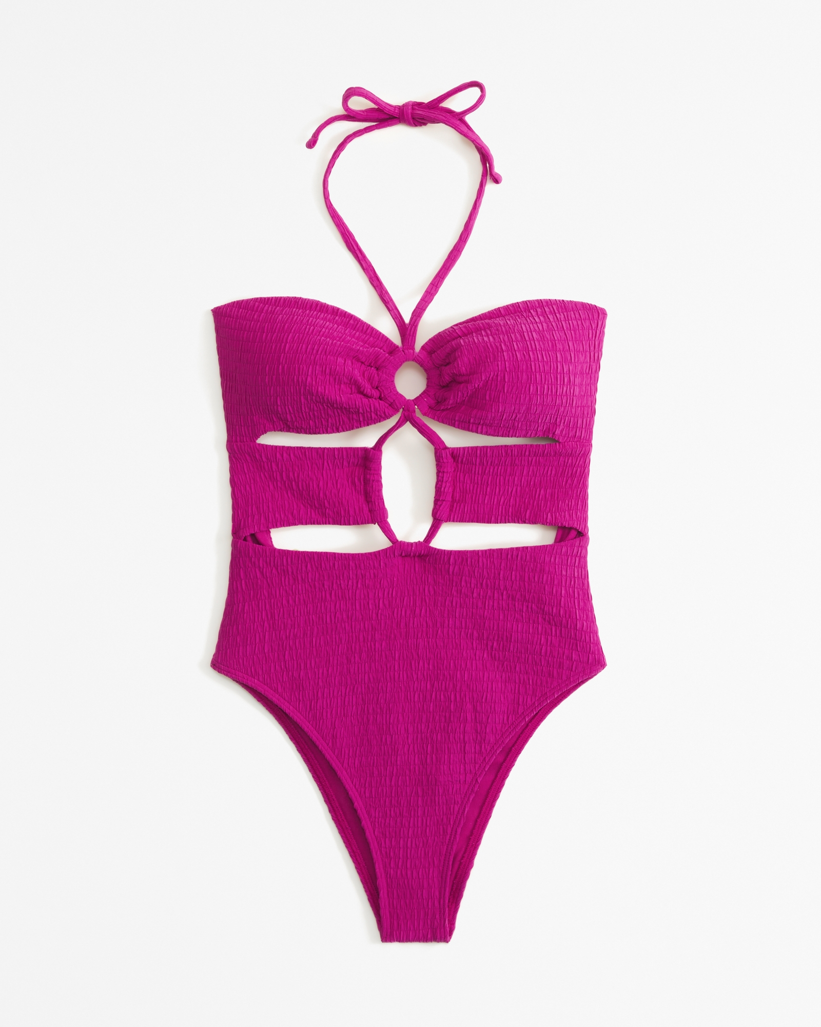 Women's Halter O-Ring One-Piece Swimsuit