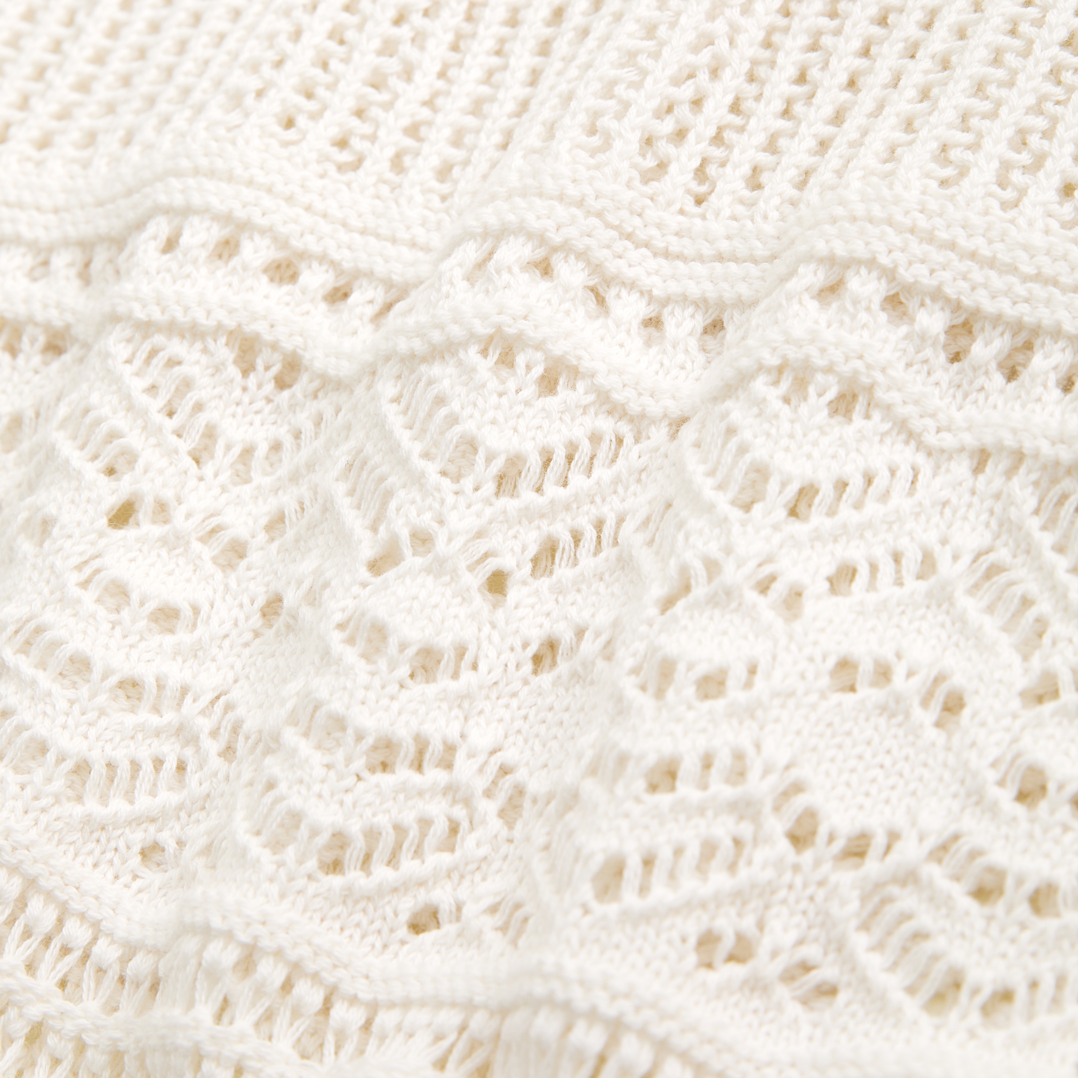 Rayure crochet cotton maxi skirt