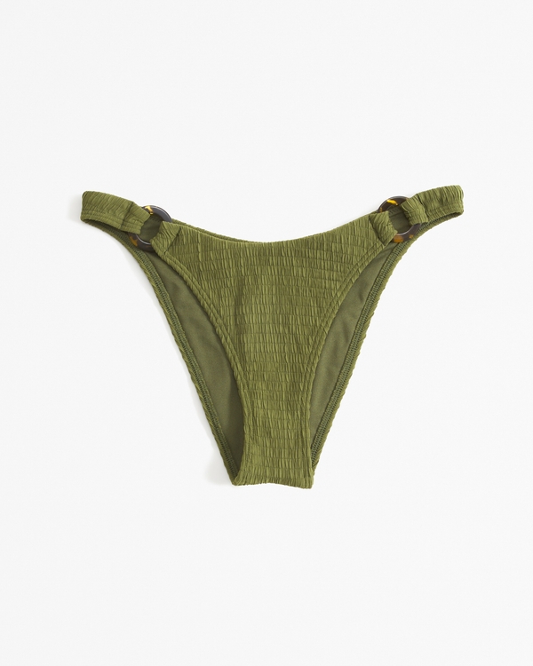 O-Ring High-Leg Cheeky Bottom, Olive view 1