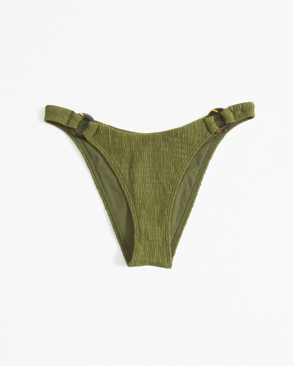 O-Ring High-Leg Cheeky Bottom, Olive