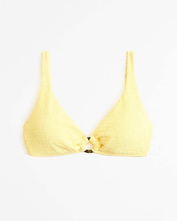 O-Ring High Apex Bikini Top, Yellow