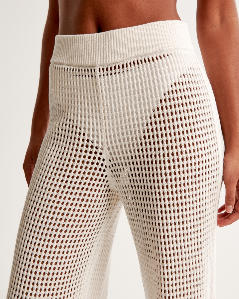 Women's Crochet-Style Coverup Pant