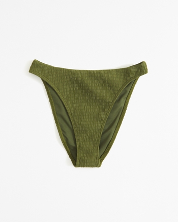 Women's Curve Love Mid-Rise High-Leg Moderate Bottom | Women's Swimwear | Abercrombie.com