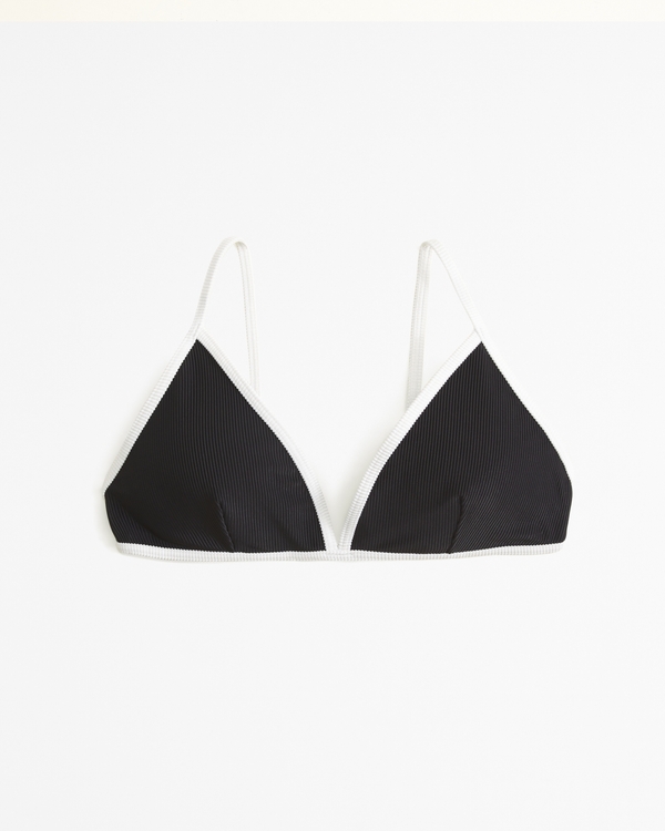 Triangle Bikini Top, Black