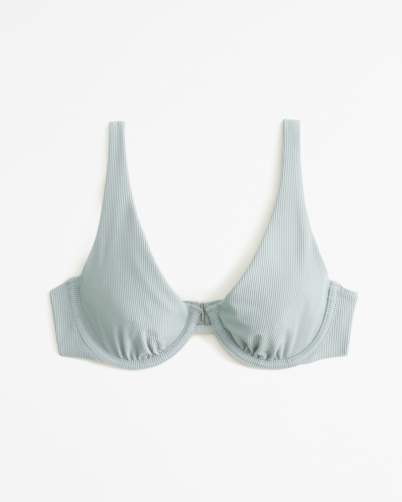 Women's Lace-Up High-Neck Underwire Bikini Top