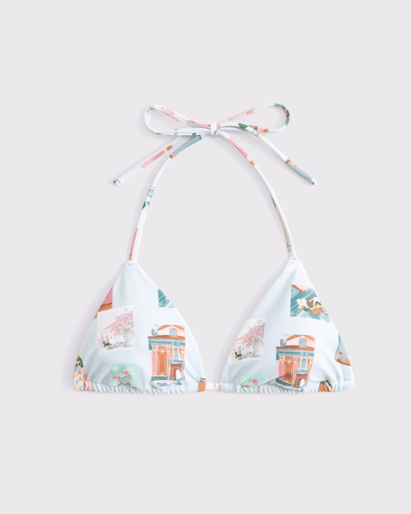 Halter String Triangle Bikini Top