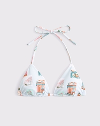 Halter String Triangle Bikini Top