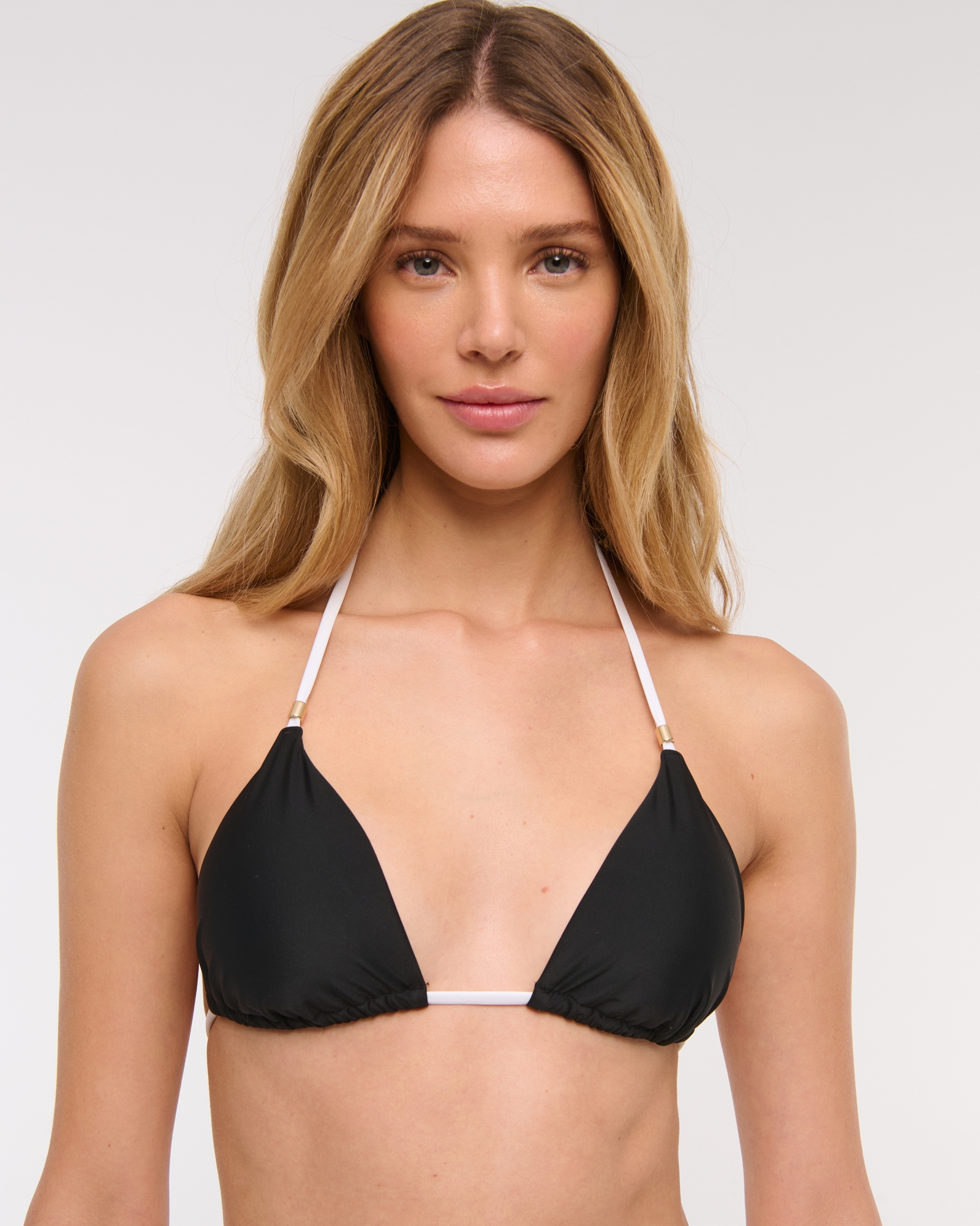 Halter String Triangle Bikini Top