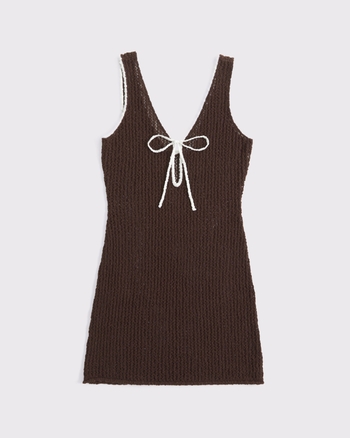 Women's Crochet-Style Mini Dress Coverup | Women's Swimwear | Abercrombie.com