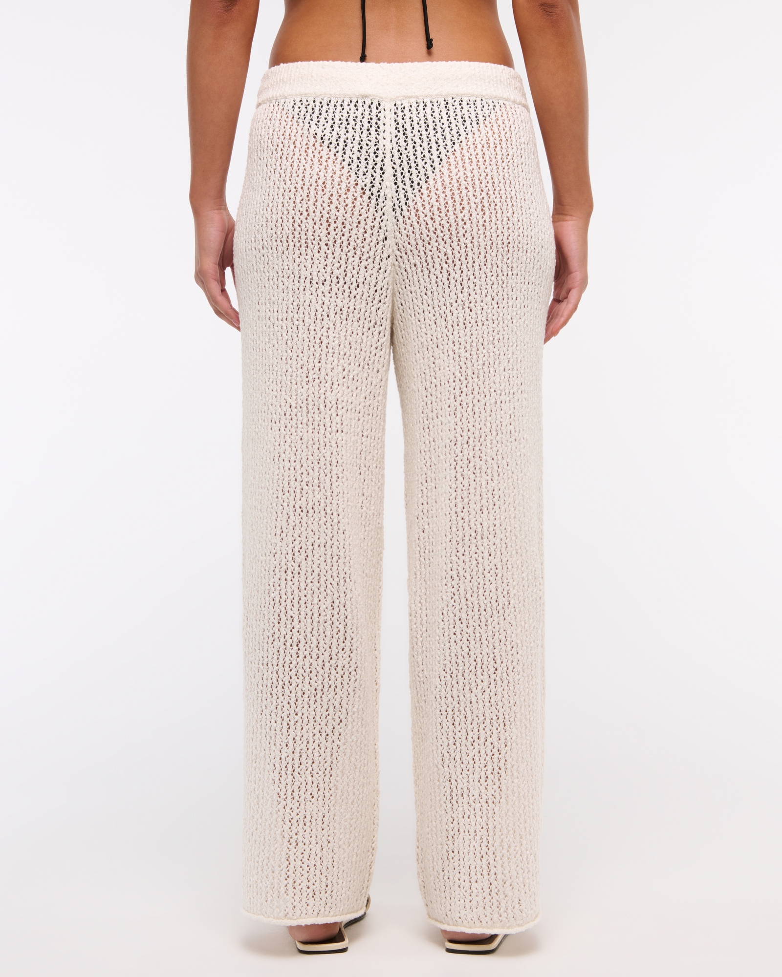 Mid Rise Crochet-Style Coverup Pant