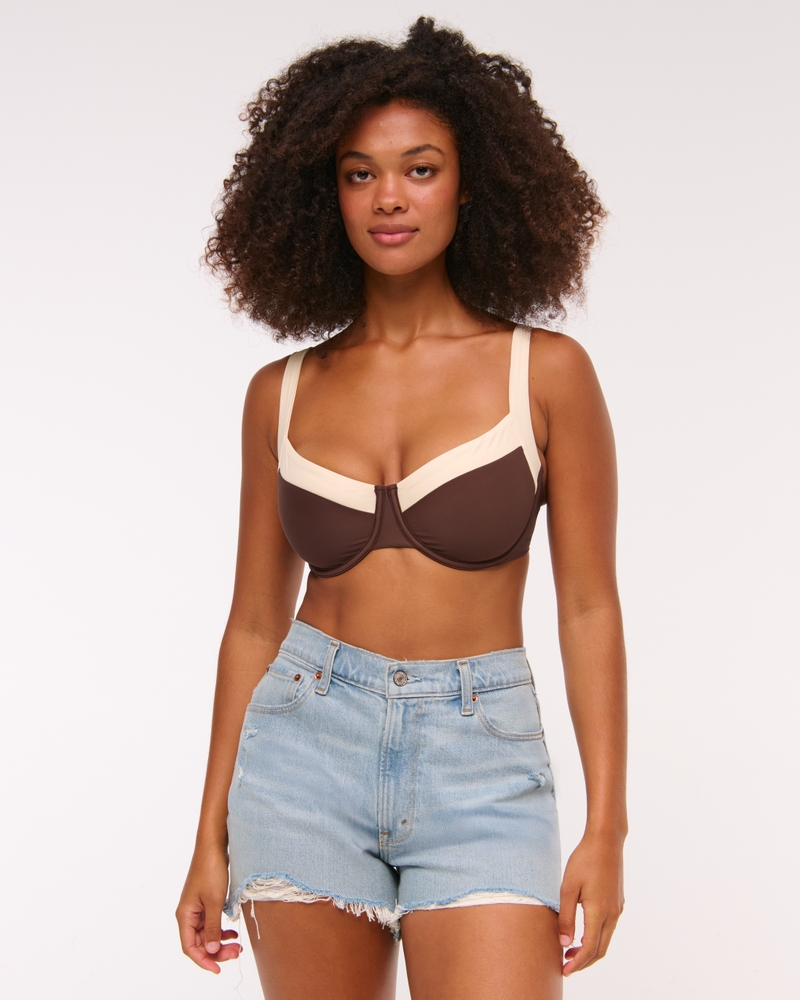 Curve Love Wide Strap Underwire Bikini Top