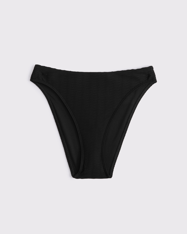 Mid Rise High-Leg Moderate Bottom, Black view 1