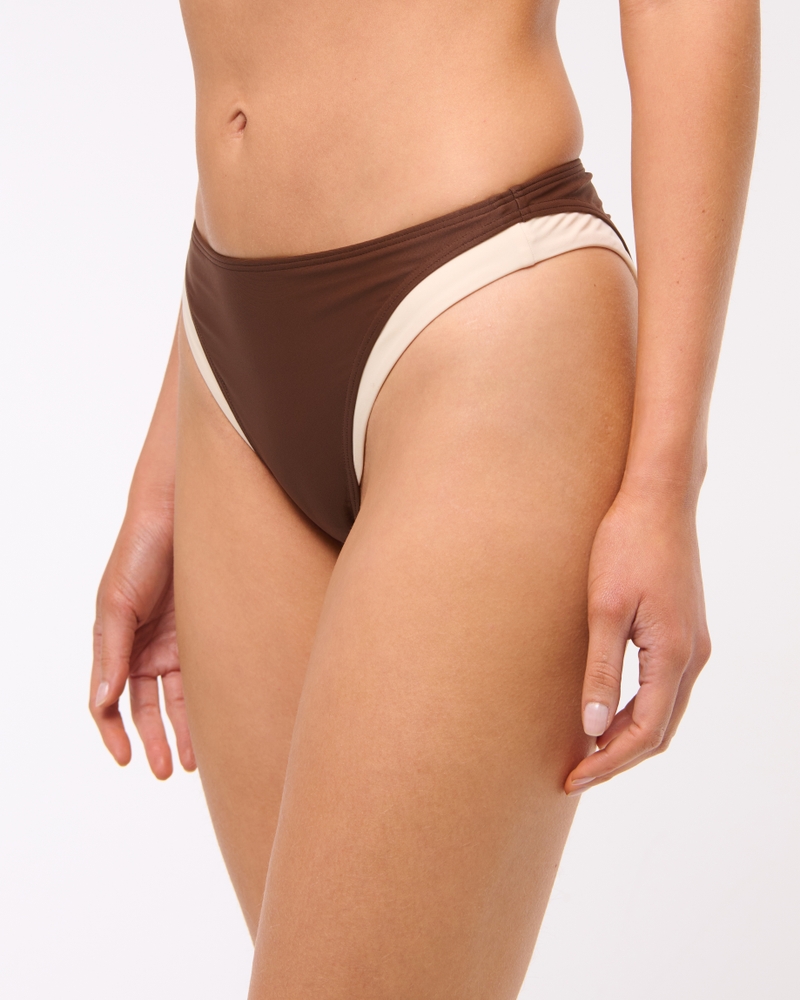 Women's Mid Rise High-Leg Moderate Bottom Women's Swimwear