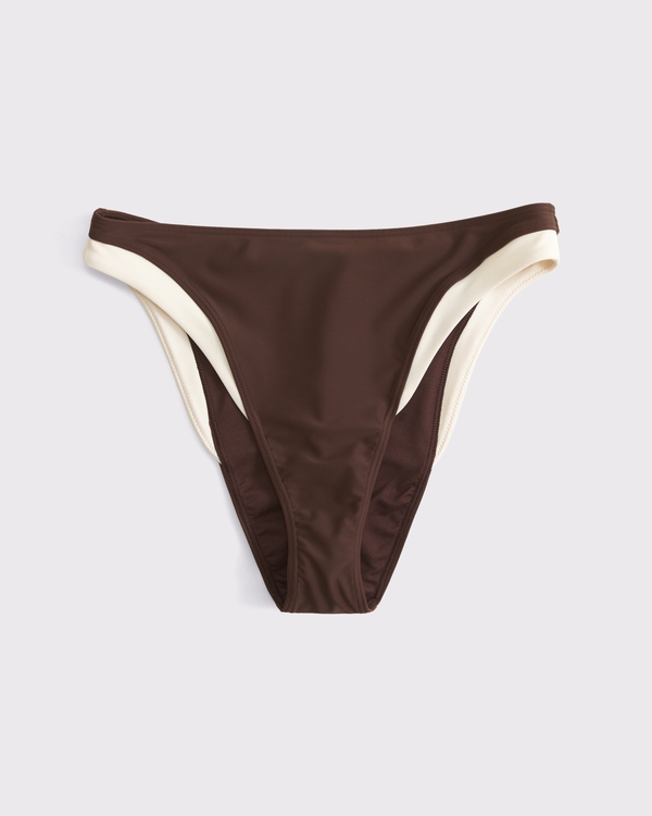 Mid Rise High-Leg Moderate Bottom, Cocoa view 1