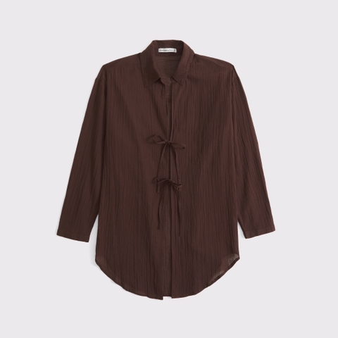 Женские платья Abercrombie & Fitch Tie-Front Shirt Dress Coverup