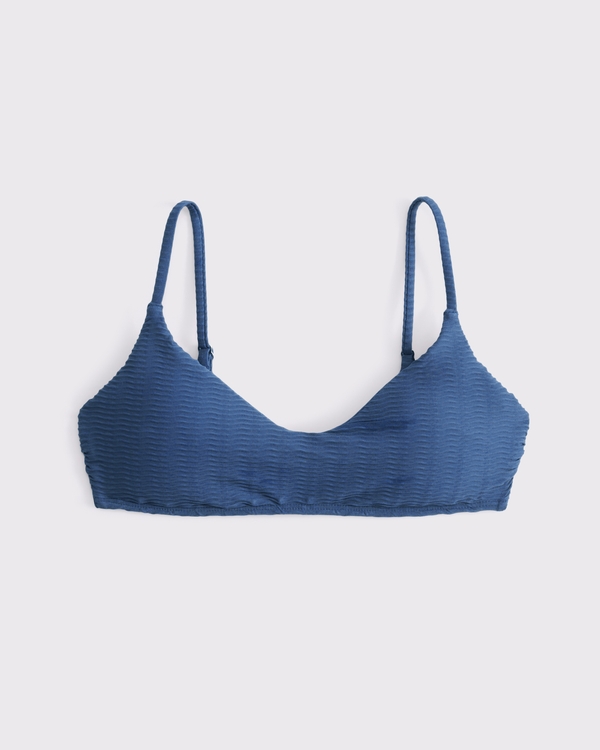 Clean Bralette Bikini Top, Blue view 1