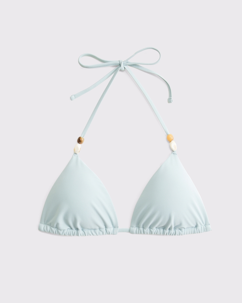 Women&rsquo;s Beaded Halter String Triangle Bikini Top | Women&rsquo;s 