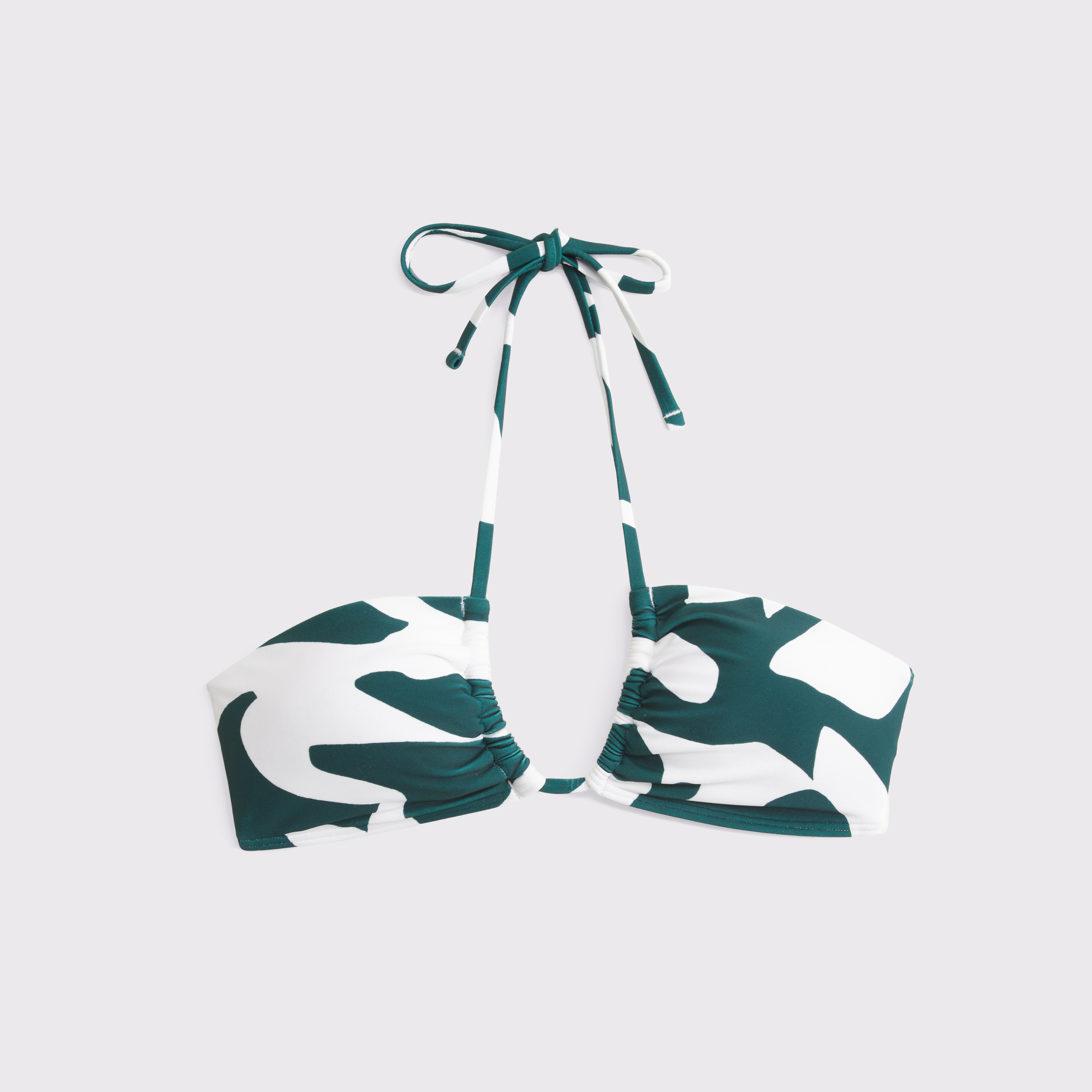 Abercrombie & Fitch Upside-down Triangle Bikini Top In Blue